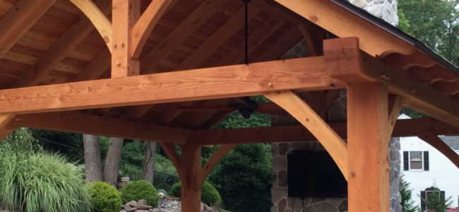 Outdoor Timber Frame Construction