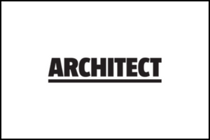 The word ARCHITECT in bold, black uppercase letters is centered on a white background, with a solid black line running beneath the word.