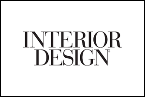Black text on a white background reads INTERIOR DESIGN in all capital, serif letters, with INTERIOR above DESIGN. The design is simple and centered.